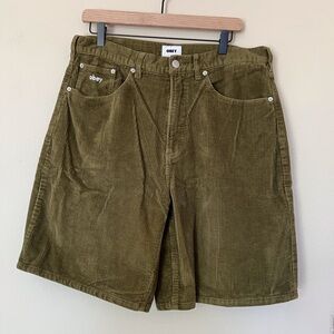 Obey Olive Corduroy Shorts